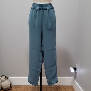 J. Crew Women's Reese Pull On Crepe Newport Blue Pants Sz. 6